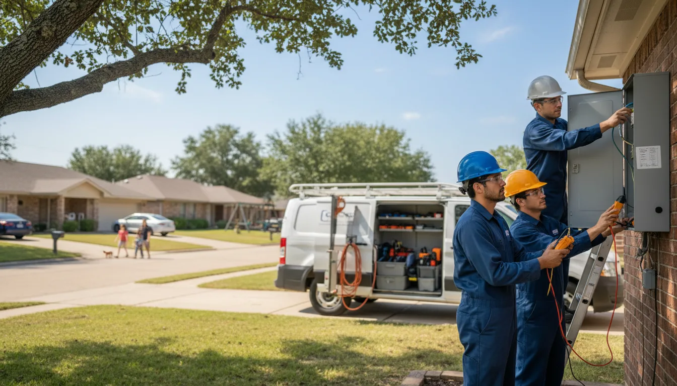 Certified electrician providing emergency electrical services in West York, IL